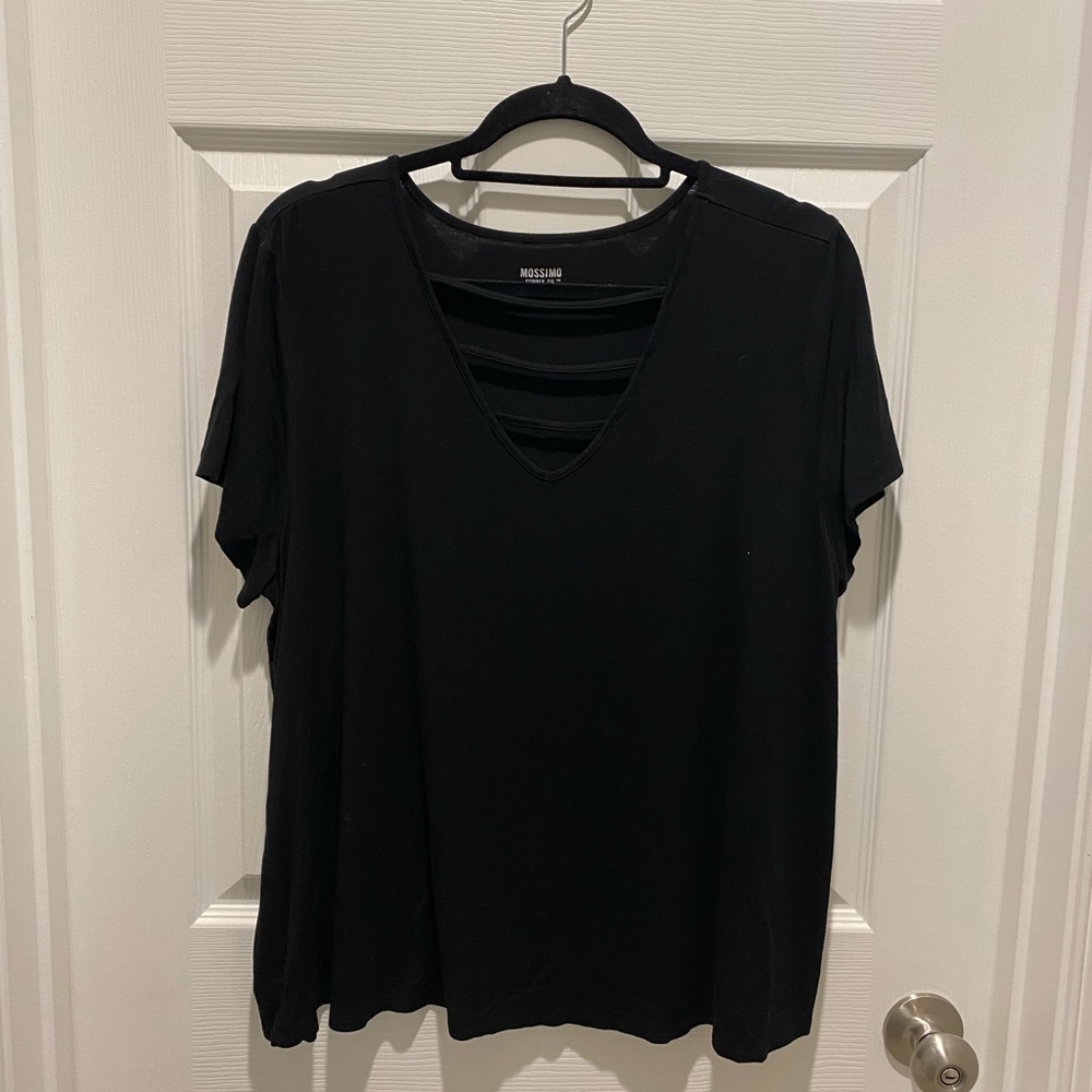 Short Sleeve V-Neck Top